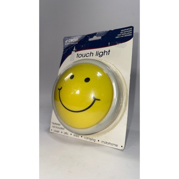 Smiley Face Touch Light Y2K Retro Battery Operated New in Box eCircuit - Picture 4 of 4